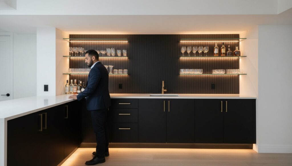 Custom Basement Bar Design in Russell: A Homeowner’s Guide to High-End Entertainment Spaces