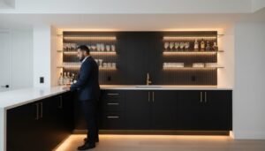 Custom Basement Bar Design in Russell: A Homeowner’s Guide to High-End Entertainment Spaces
