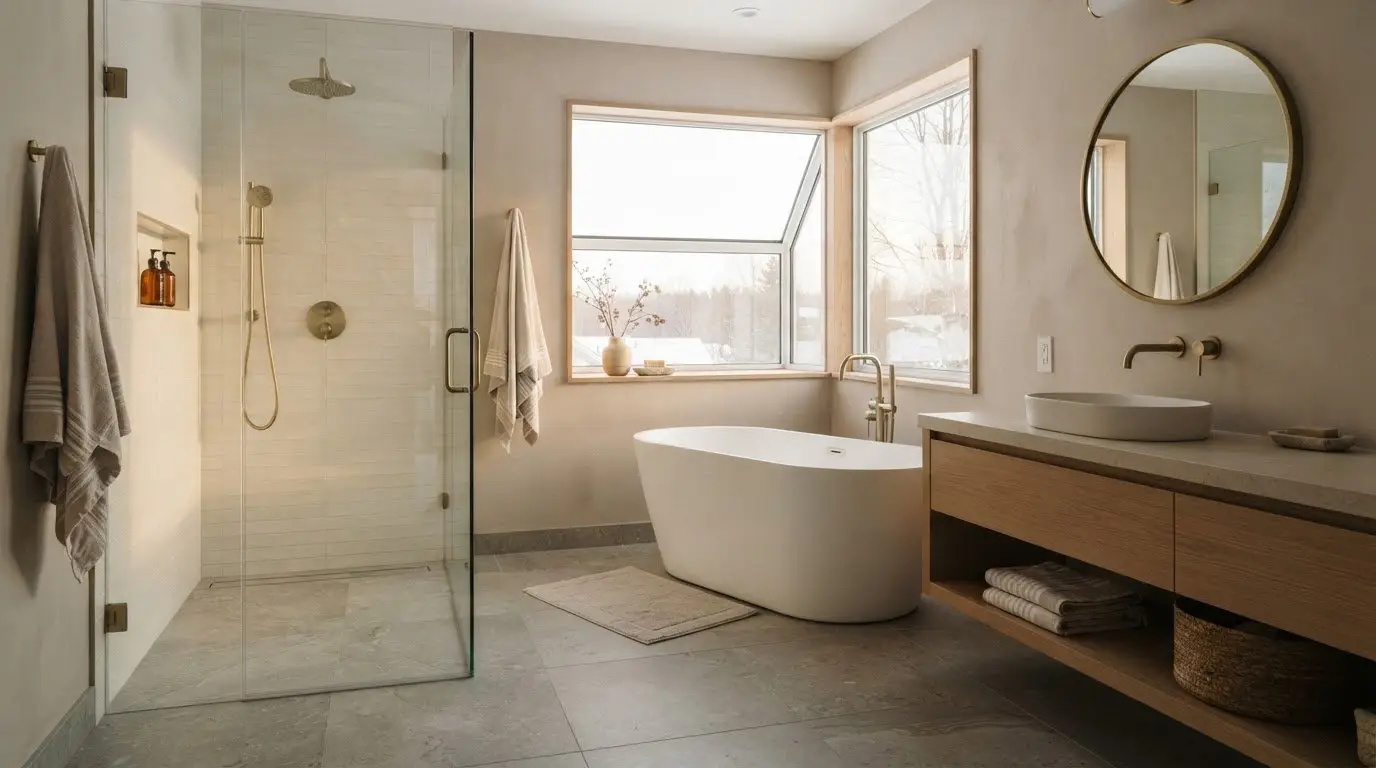 Spa Bathroom Design Ideas Ottawa: Choose a Tub or Shower